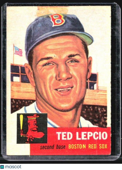1953 Topps - #18 Ted Lepcio