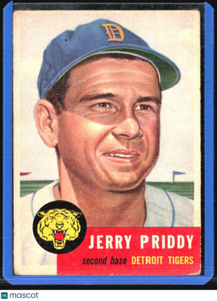 1953 Topps -#113 Jerry Priddy