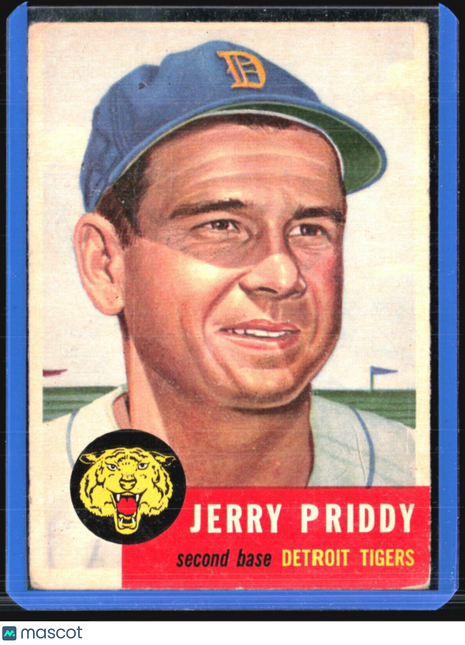 1953 Topps -#113 Jerry Priddy