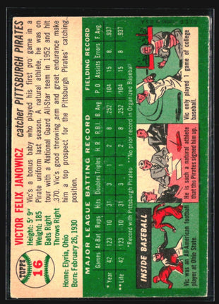 1954 Topps -  #16 Vic Janowicz