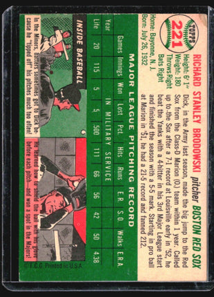 1954 Topps - #221 Dick Brodowski