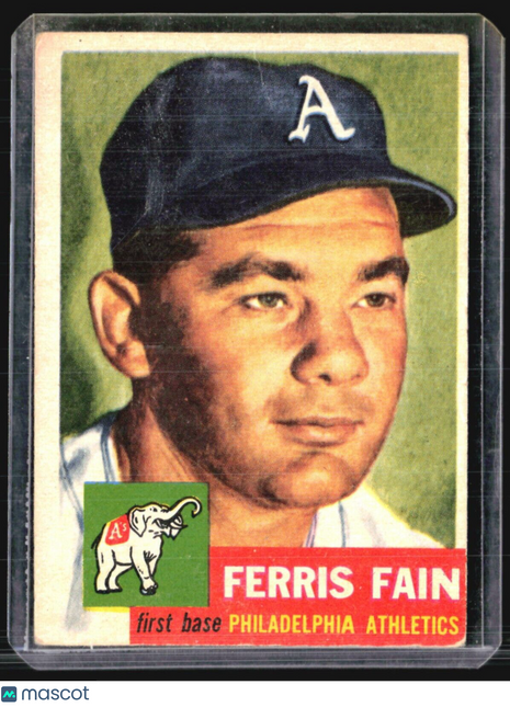 1953 Topps - #24 Ferris Fain