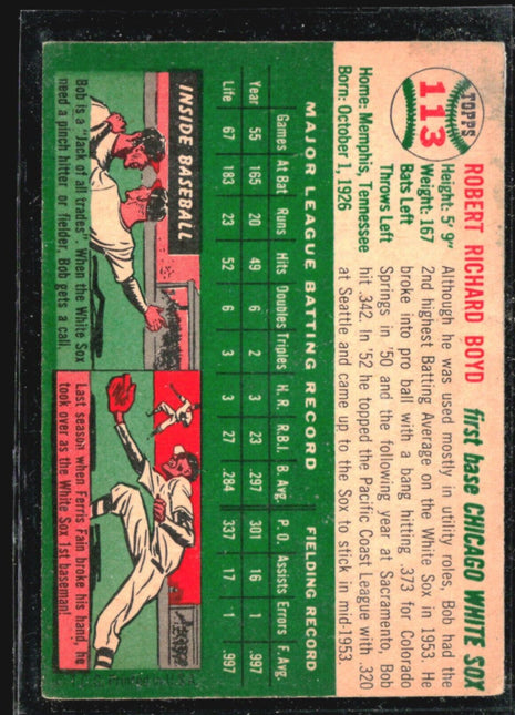 1954 Topps - #113 Bob Boyd