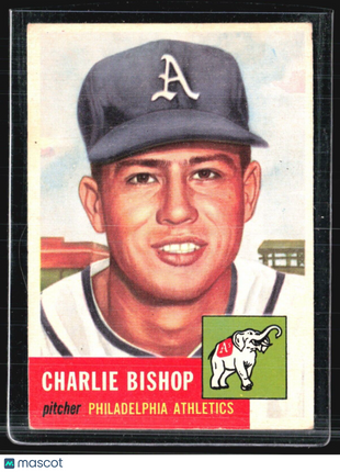 1953 Topps - #186 Charlie Bishop (RC)