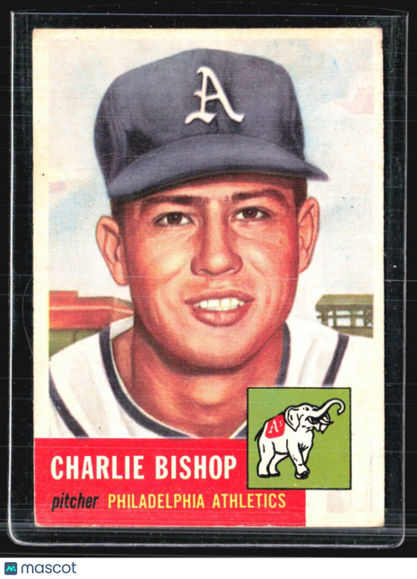 1953 Topps - #186 Charlie Bishop (RC)