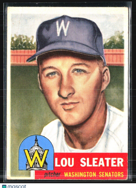 1953 Topps - High # #224 Lou Sleater