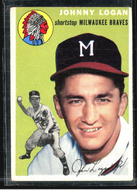 1954 Topps - #122 Johnny Logan