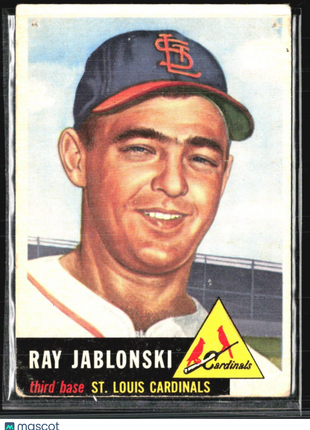 1953 Topps - #189 Ray Jablonski (RC)