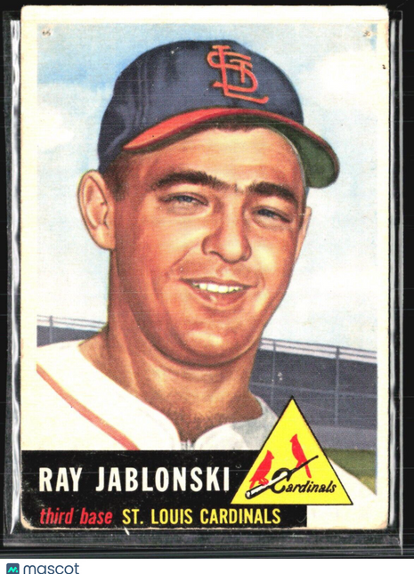 1953 Topps - #189 Ray Jablonski (RC)