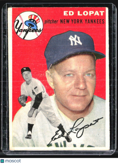 1954 Topps - White Back #5 Eddie Lopat