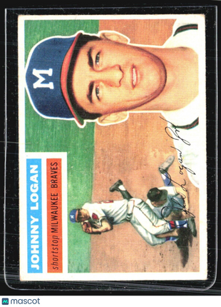 1956 Topps - Gray Back #136 Johnny Logan