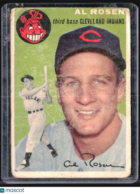 1954 Topps - White Back #15 Al Rosen
