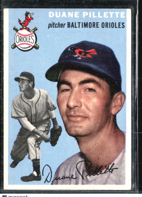 1954 Topps - #107 Duane Pillette