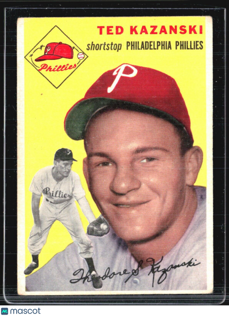 1954 Topps - #78 Ted Kazanski (RC)
