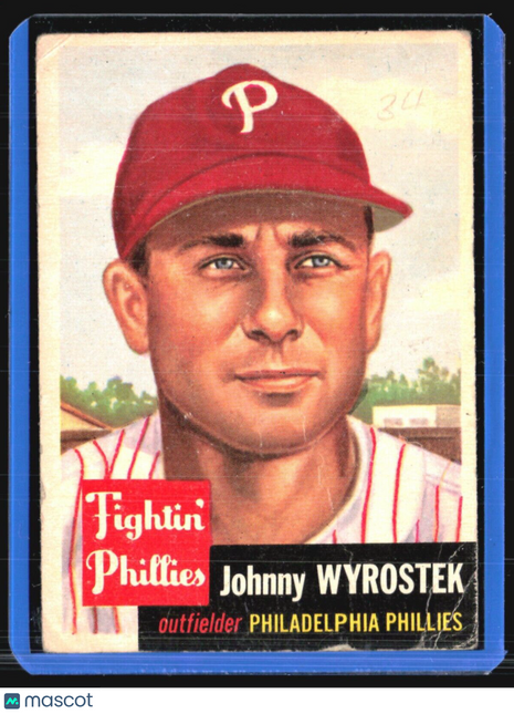 1953 Topps - #79 Johnny Wyrostek