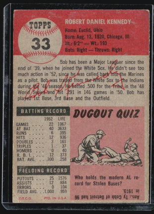 1953 Topps - #33 Bob Kennedy