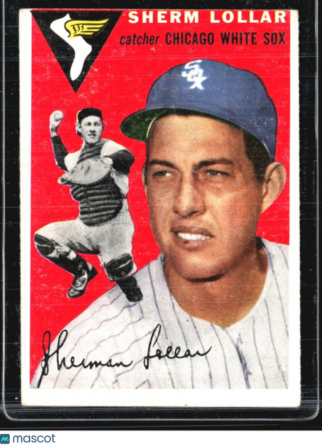 1954 Topps - White Back #39 Sherm Lollar