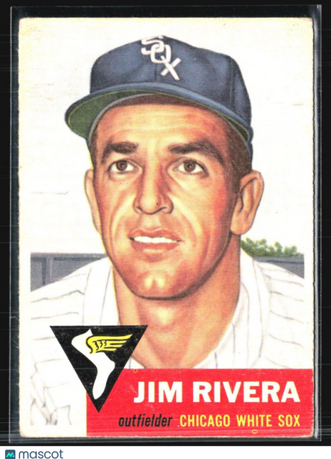 1953 Topps - #156 Jim Rivera (RC)