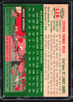 1954 Topps - #116 Steve Bilko