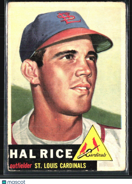 1953 Topps - #93 Hal Rice