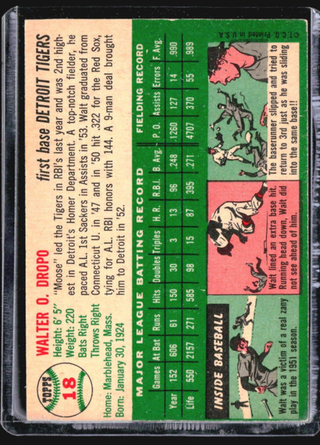 1954 Topps  #18 Walt Dropo