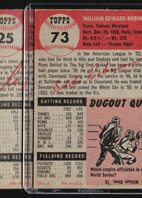 1953 Topps - #25 Ray Boone