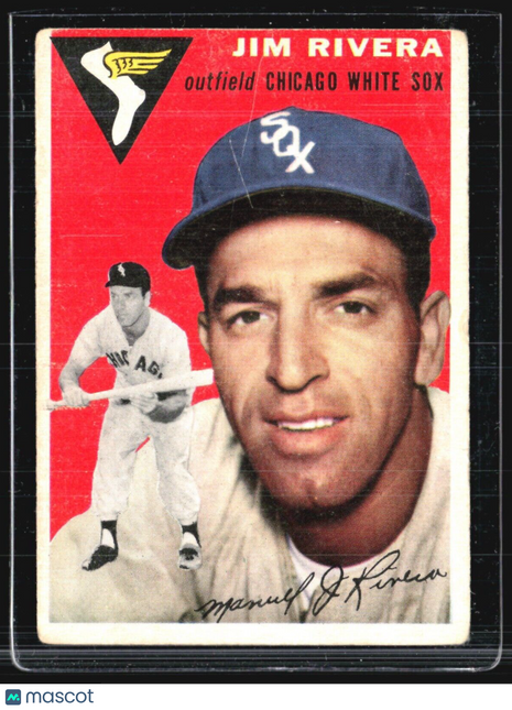 1954 Topps - White Back #34 Jim Rivera