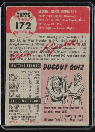 1953 Topps - #172 Rip Repulski (RC)