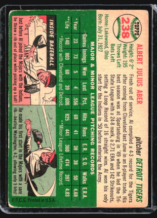 1954 Topps - #238 Al Aber