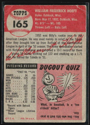 1953 Topps - #165 Billy Hoeft