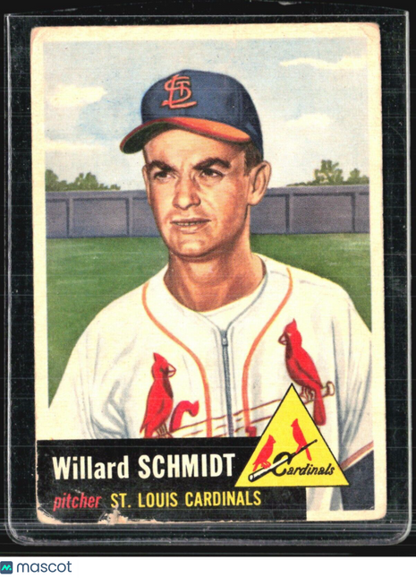 1953 Topps - #168 Willard Schmidt (RC)