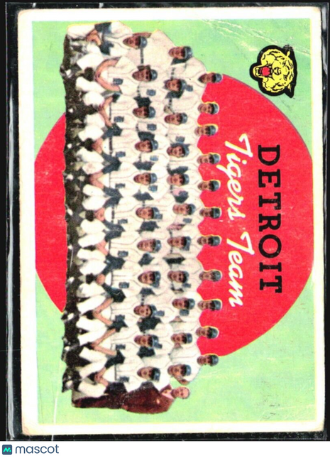 1959 Topps #329 Detroit Tigers
