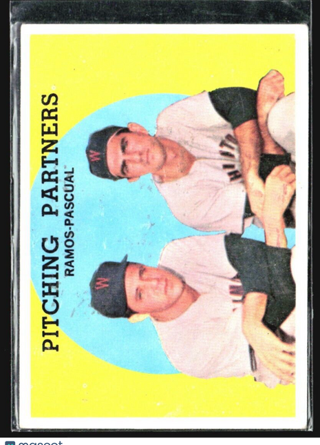1959 Topps - #291 Camilo Pascual, Pedro Ramos