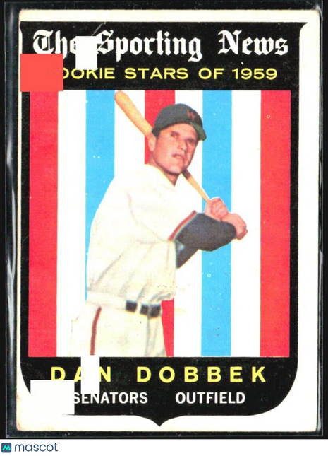 1959 Topps - Sporting News Rookie Stars #124 Dan Dobbek (RC)