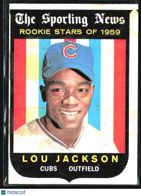 1959 Topps - Sporting News Rookie Stars #130 Lou Jackson (RC)