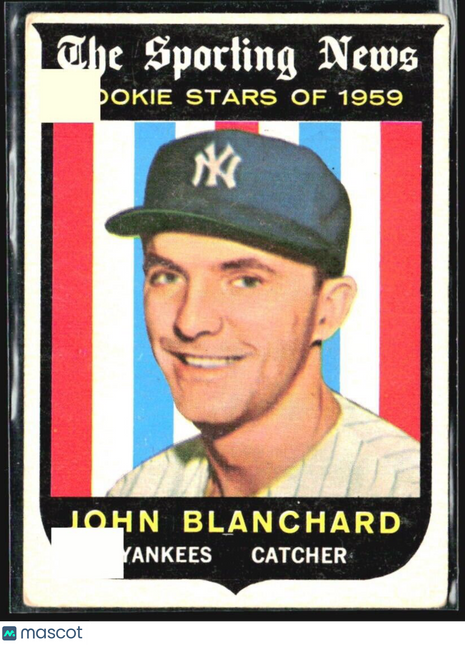 1959 Topps - Sporting News Rookie Stars #117 Johnny Blanchard (RC)