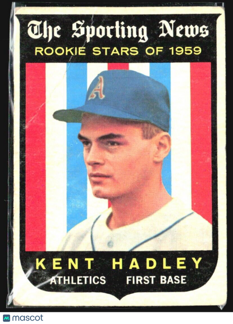 1959 Topps - Sporting News Rookie Stars #127 Kent Hadley (RC)