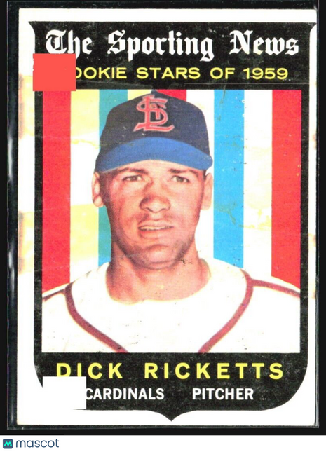 1959 Topps - Sporting News Rookie Stars #137 Dick Ricketts (RC)