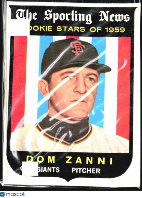 1959 Topps - Sporting News Rookie Stars #145 Dom Zanni (RC)