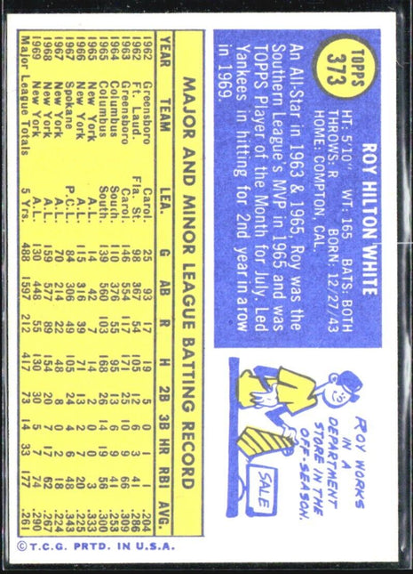 1970 Topps - #373 Roy White