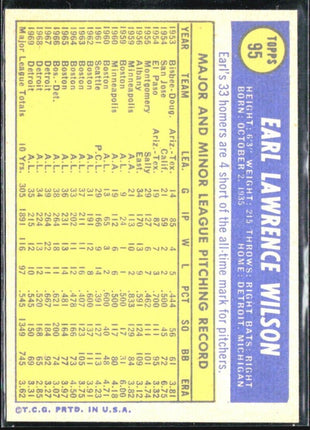 1970 Topps - #95 Earl Wilson