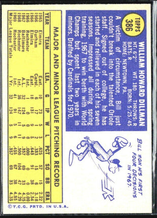 1970 Topps - #386 Bill Dillman