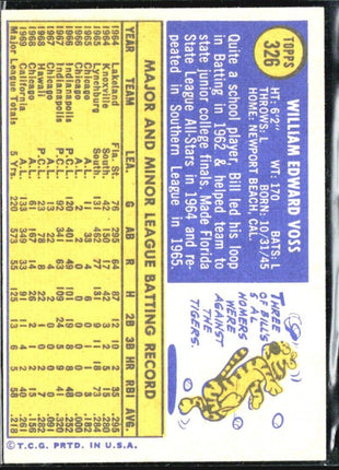 1970 Topps - #326 Bill Voss
