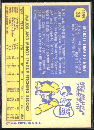1970 Topps - #39 Mike Nagy (RC)
