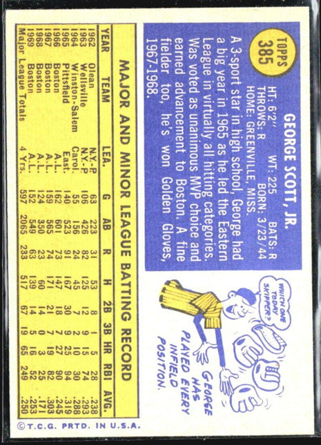 1970 Topps - #385 George Scott