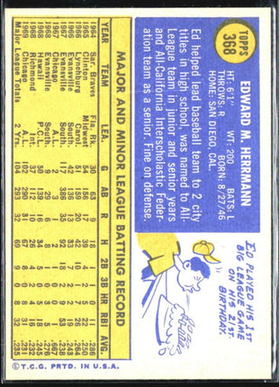 1970 Topps - #368 Ed Herrmann