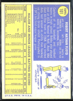 1970 Topps - #101 Bobby Floyd