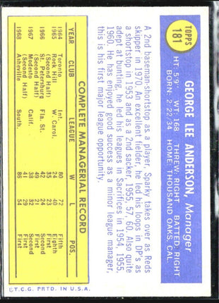1970 Topps - #181 Sparky Anderson