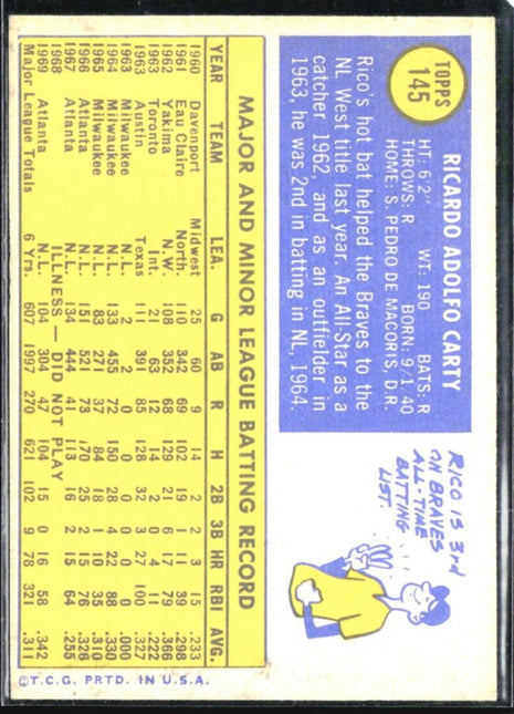 1970 Topps - #145 Rico Carty