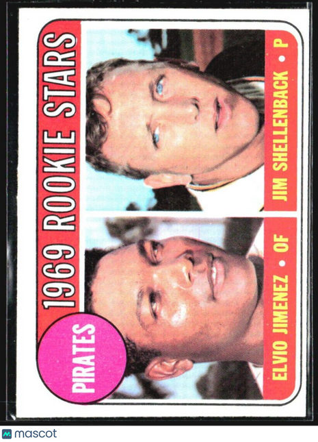 1969 Topps - High # Rookie Stars #567 Jim Shellenback, Elvio Jimenez